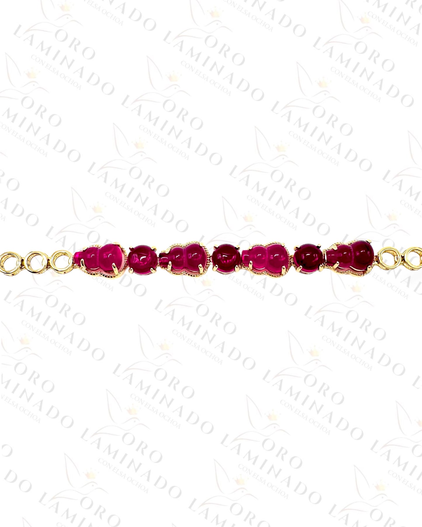 High Quality Golden and Red Bracelet B389