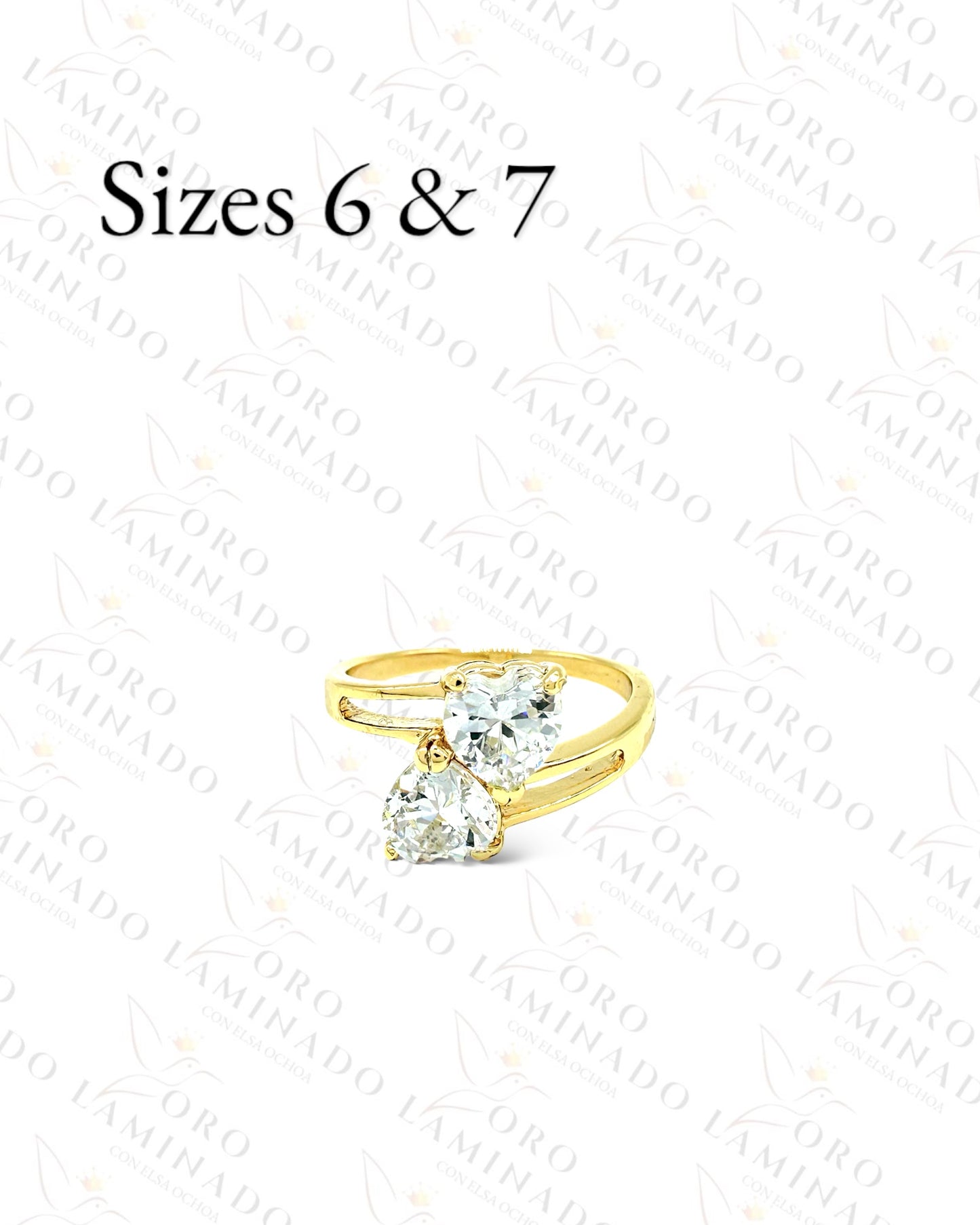 High Quality Twin Hearts Ring G459