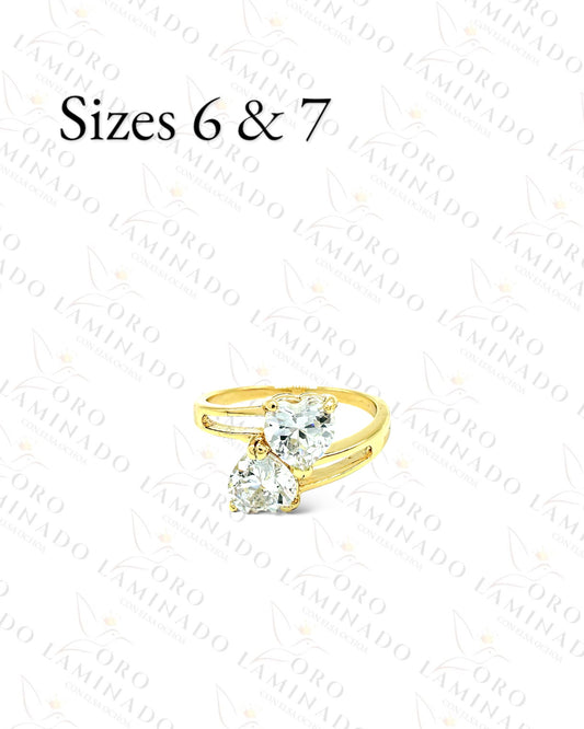 High Quality Twin Hearts Ring G459