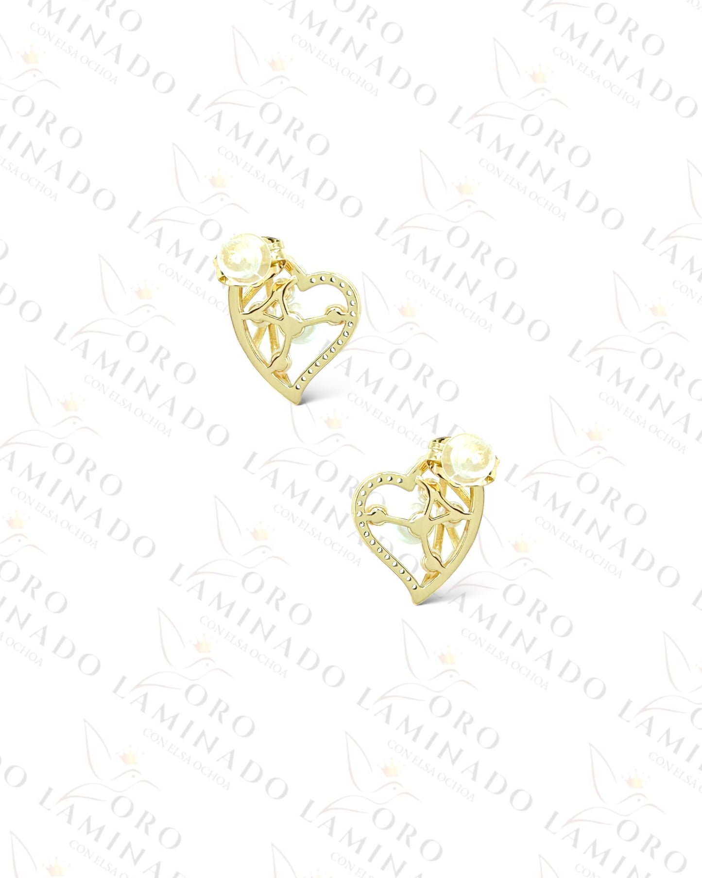 High Quality Heart Earrings R461