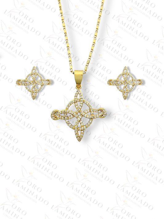 Gold Filled Witch Knot Set Y153