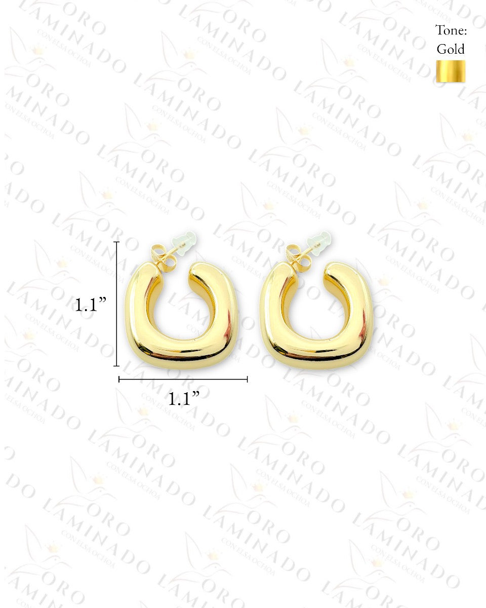 High Quality U-Shape Chunky Earrings  B471