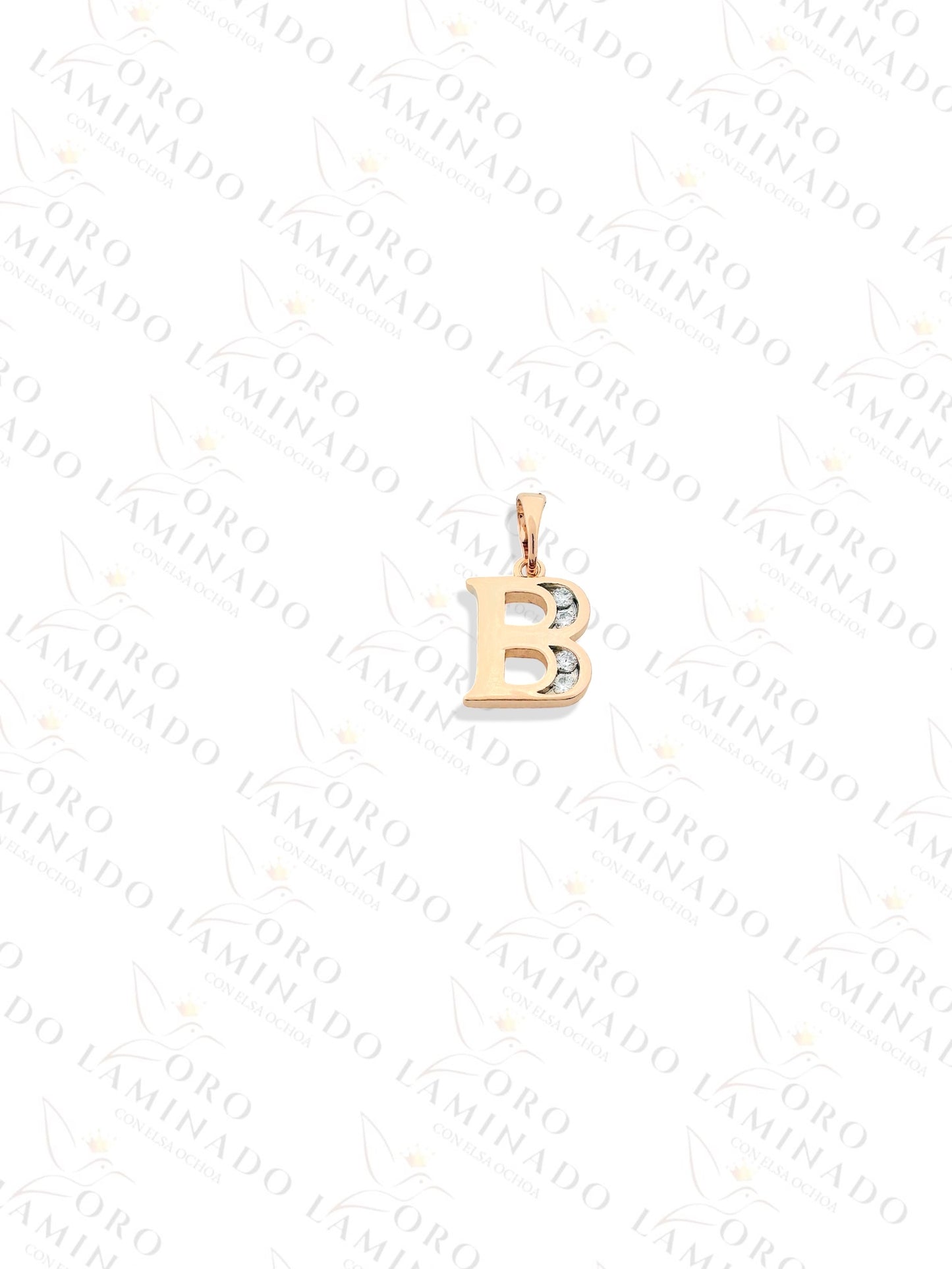 High Quality Rose Gold Letter "B" Pendant Y42