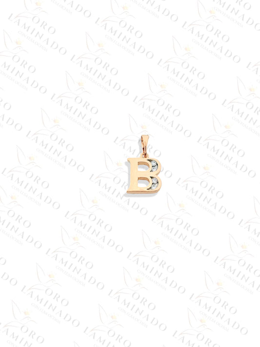 High Quality Rose Gold Letter "B" Pendant Y42