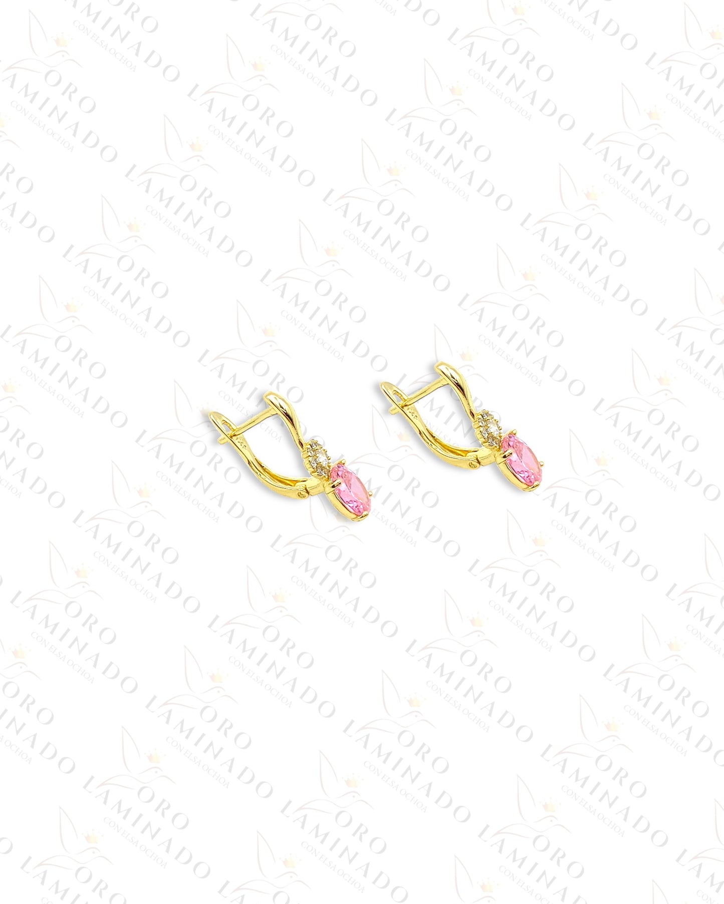 High Quality Pink Stone Earrings C51