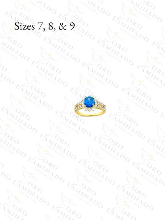 Gold Filled Blue Diamond Ring C36