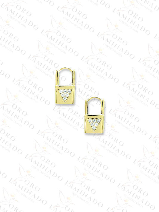 High Quality Lock Earrings C182