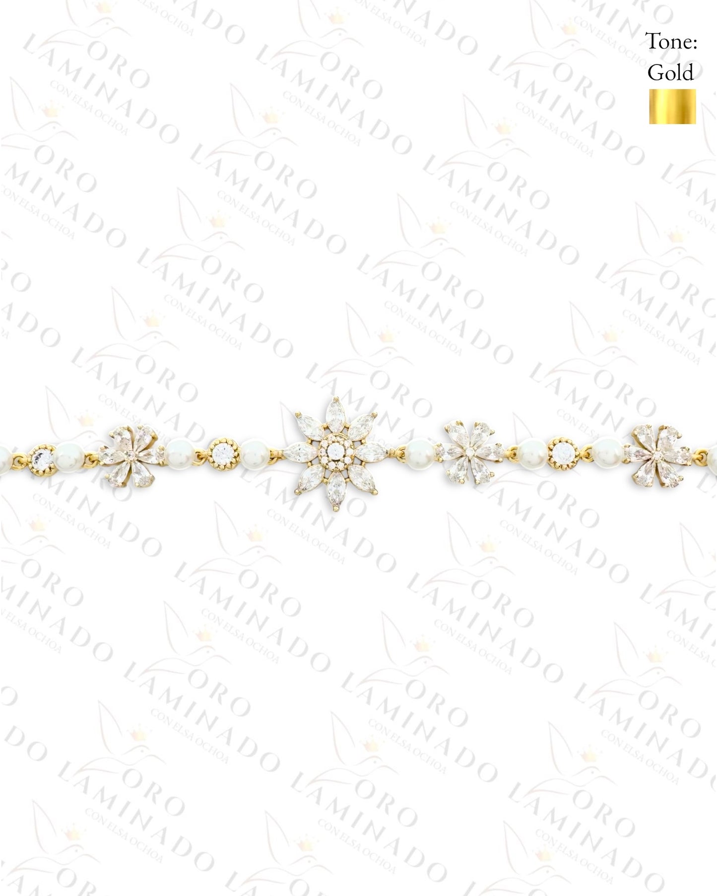 High Quality Snow Flower Bracelet (Gold Filled) R289