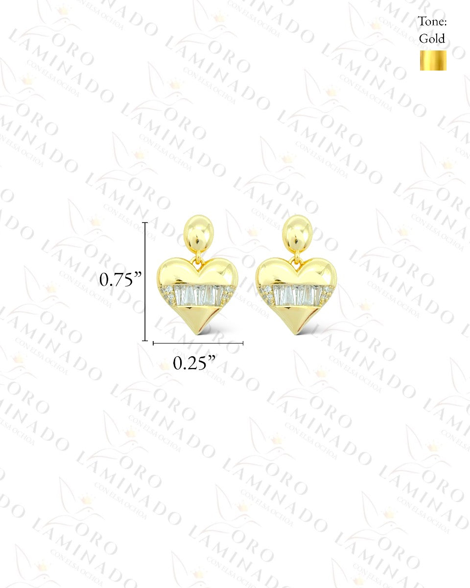 High Quality Heart Earrings B38