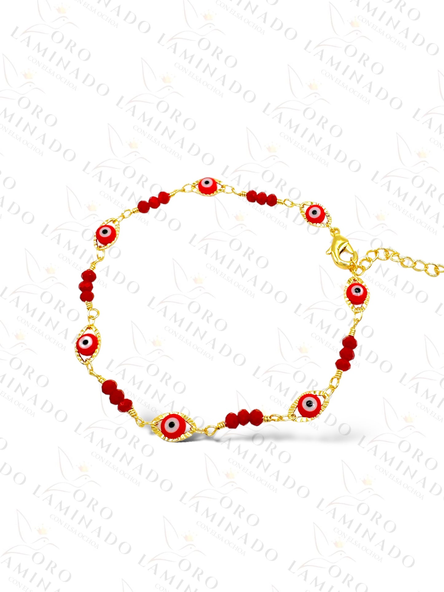 Red Evil Eye Anklet (Pack of 6) B362