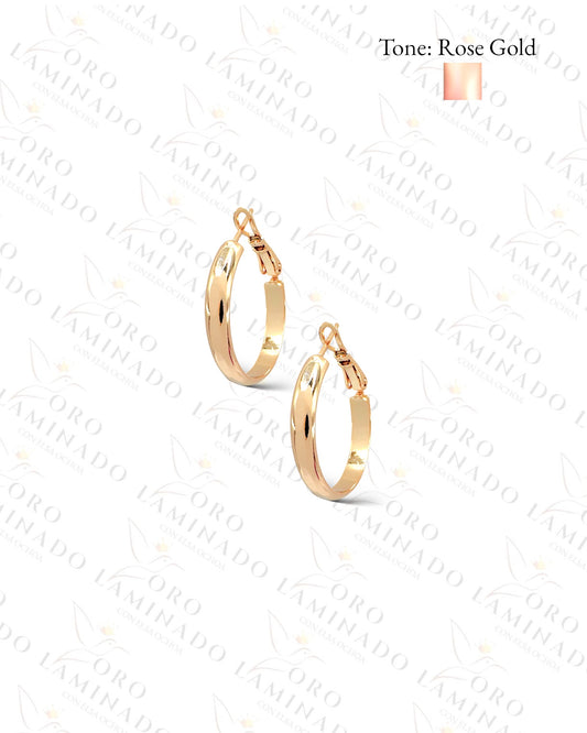 High Quality Plain Hoop Earrings B184