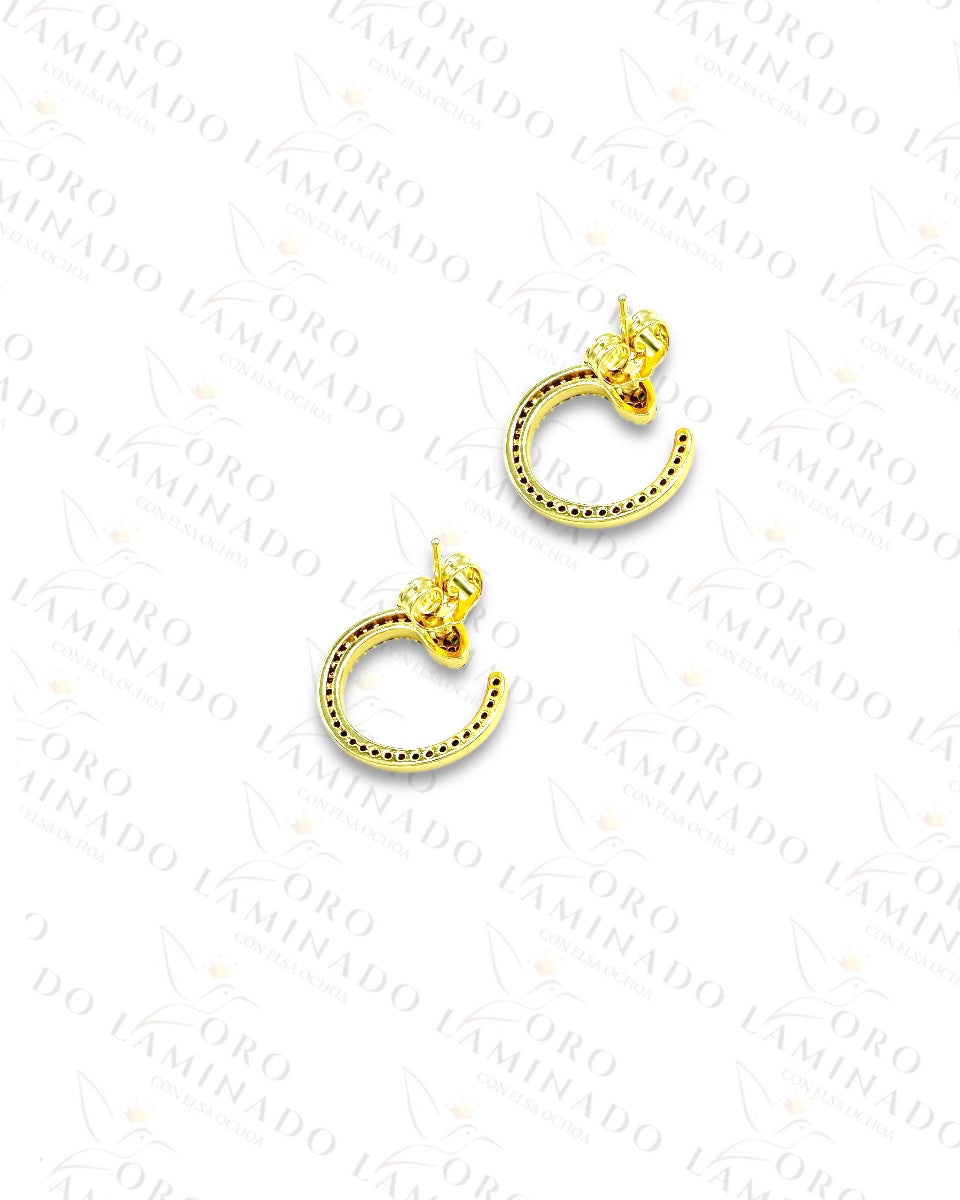 Diamond Snake Earrings R352