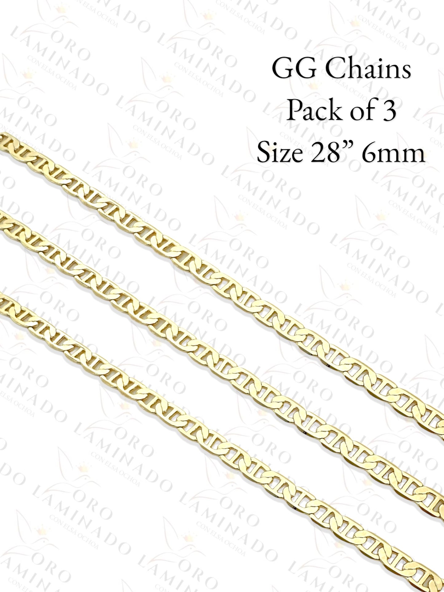 GG Chains Pack of 3 Size 28" 6mm R232