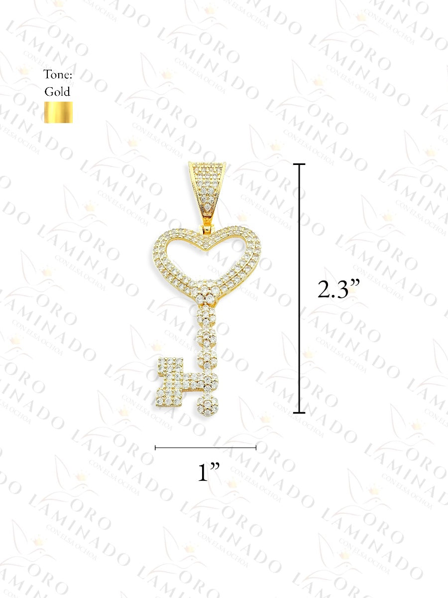 Key of Heart Pendant Y294