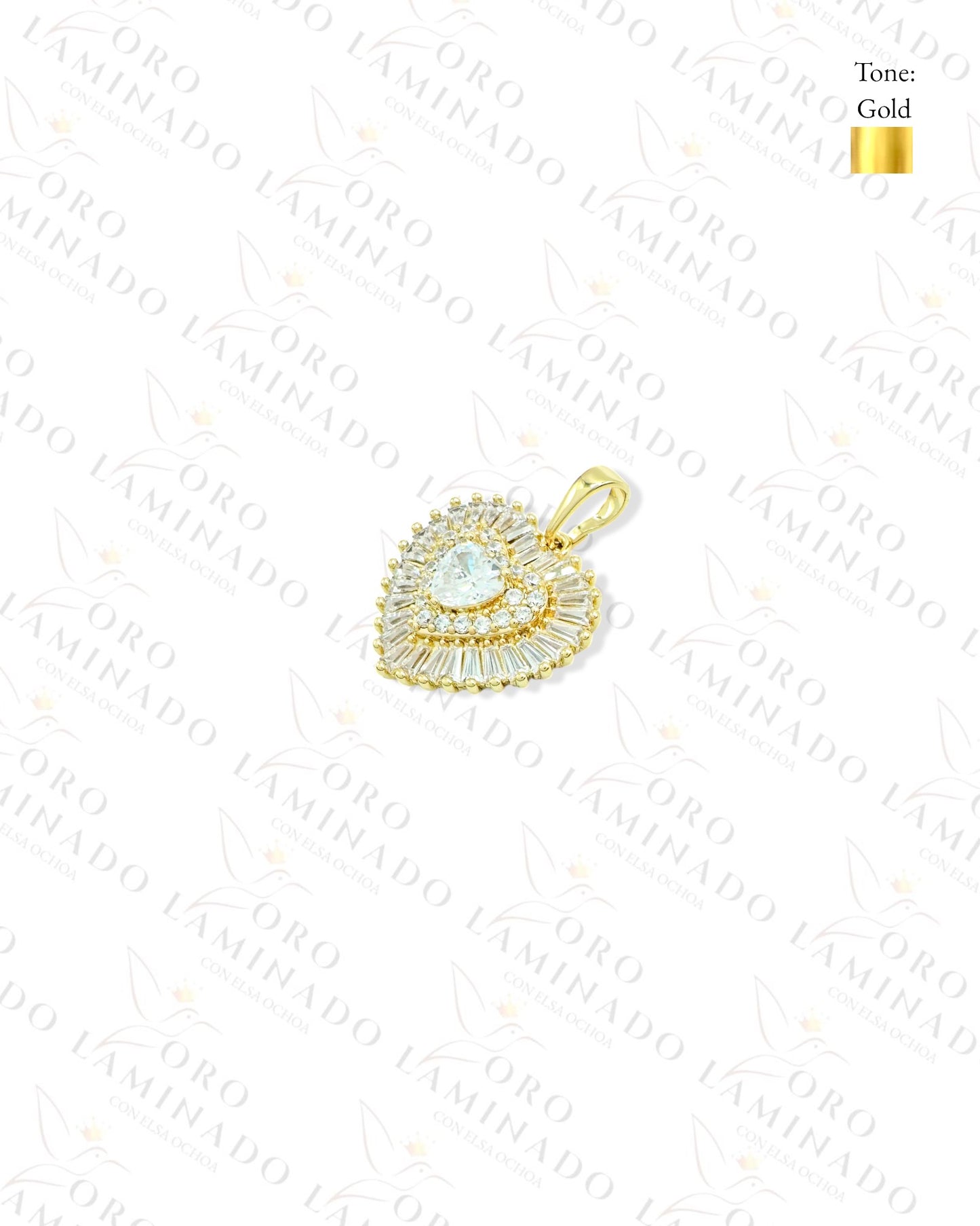 High Quality Gold Heart Pendant Y55