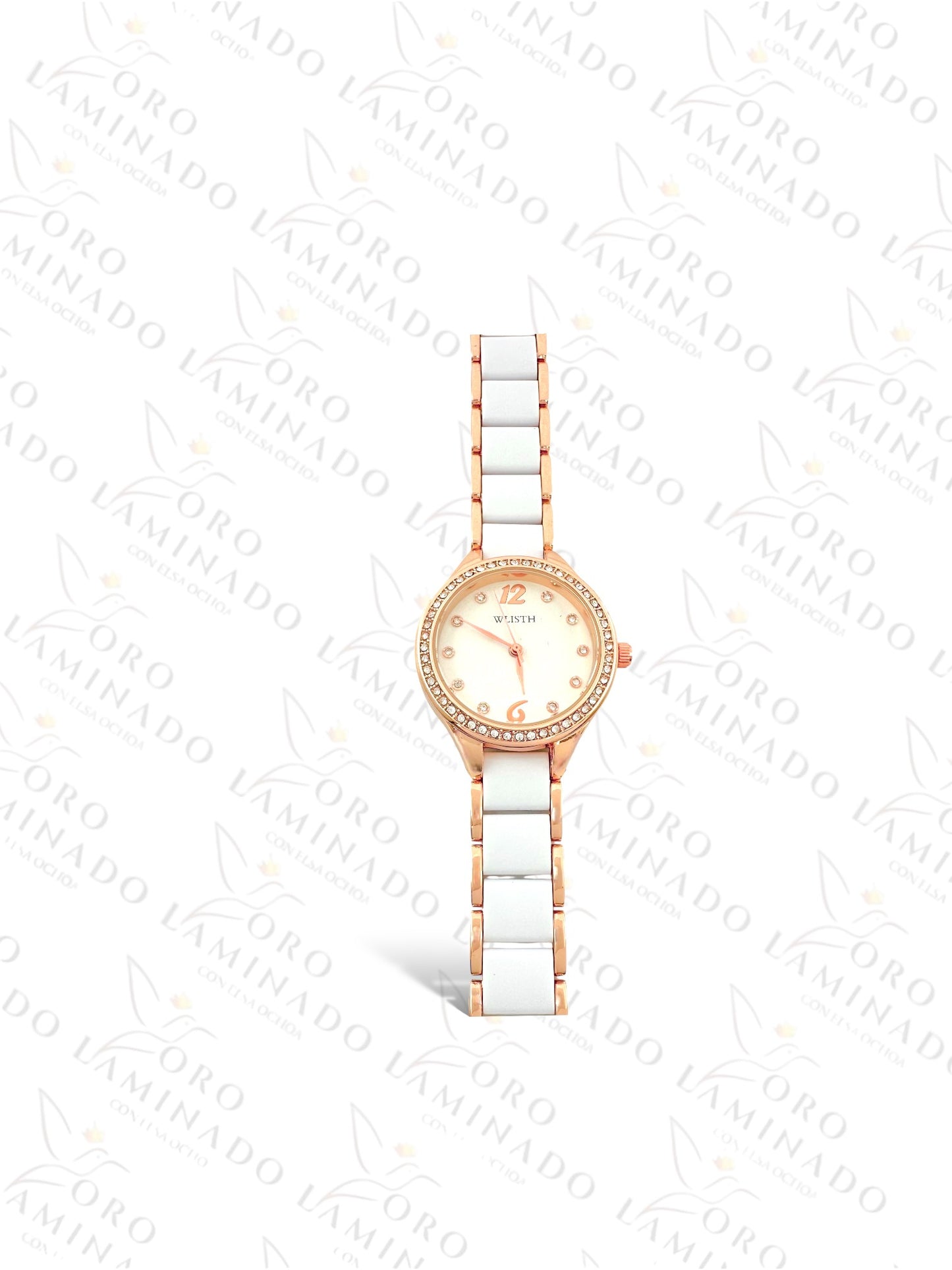 Stainless Steel Rose Gold White Watch