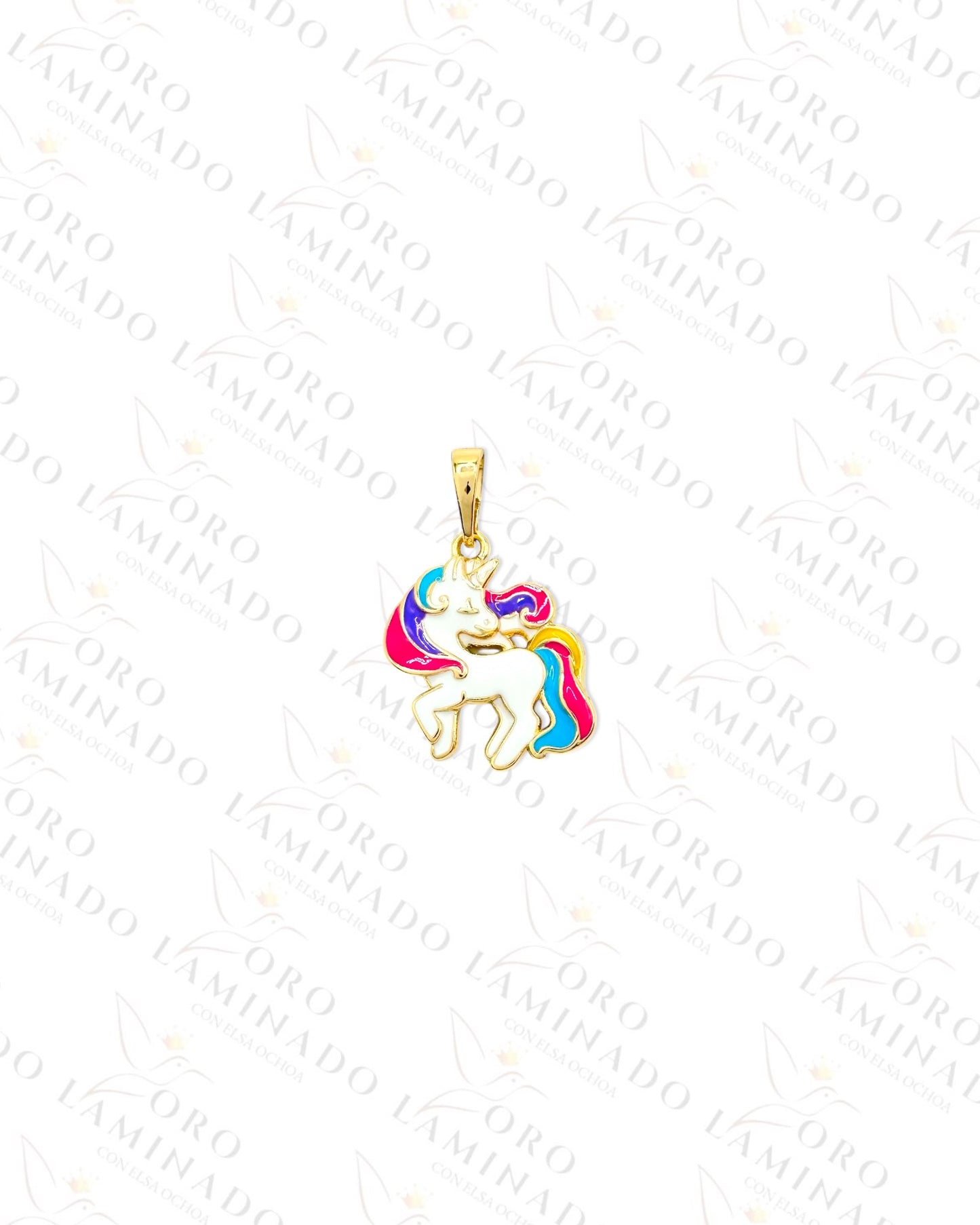 High Quality Colorful Unicorn Pendant (Gold Filled) G93