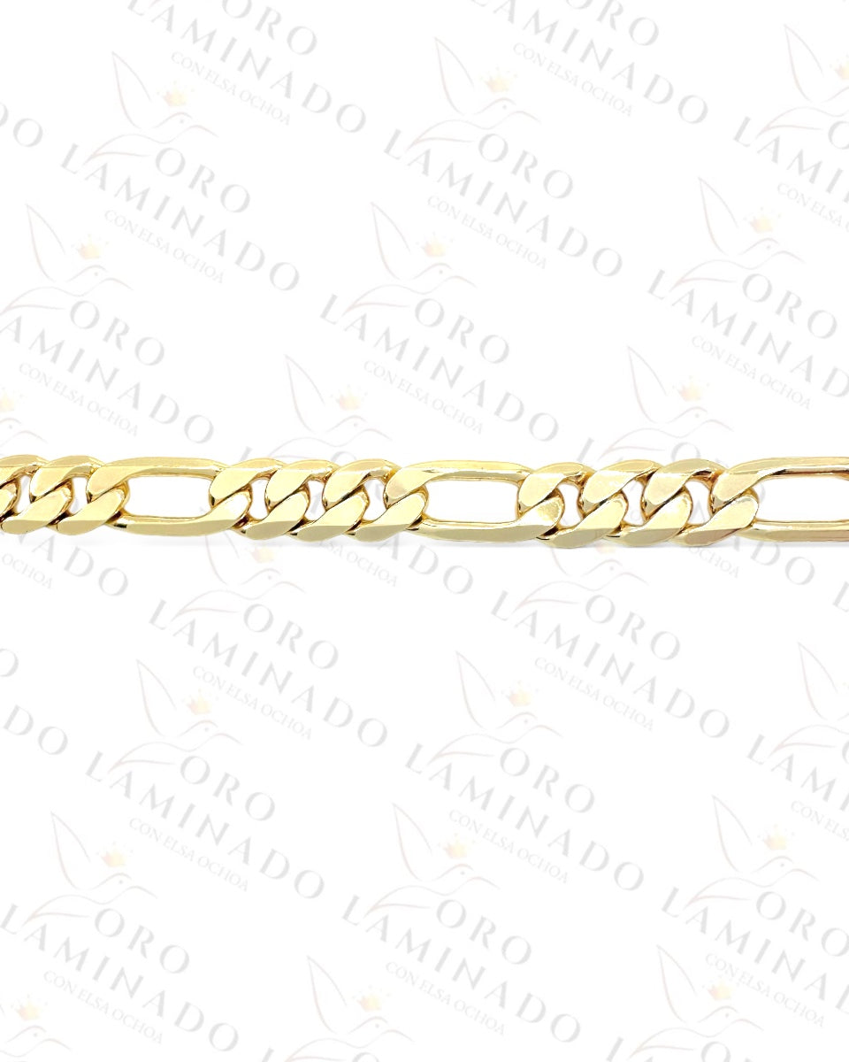 High Quality Figaro Bracelet Size 7” C343