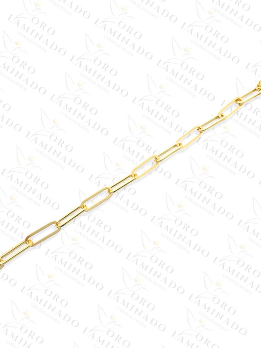 Gold Filled Paperclip Anklet  B274