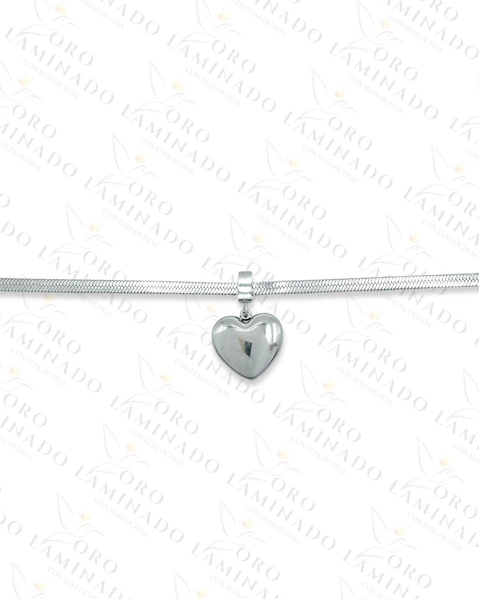 High Quality Stainless Silver Heart Bracelet G430