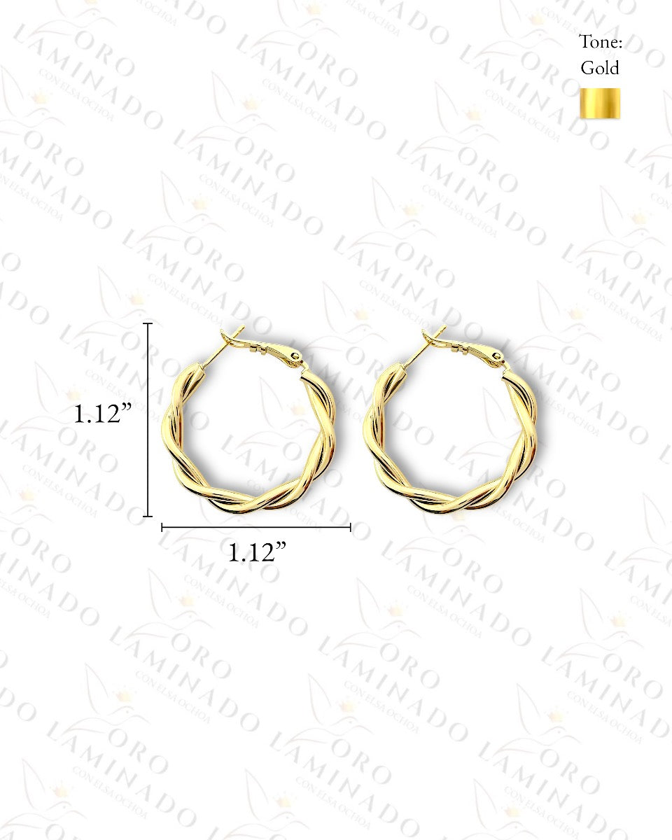 High Quality Rope Hoop Earrings C80