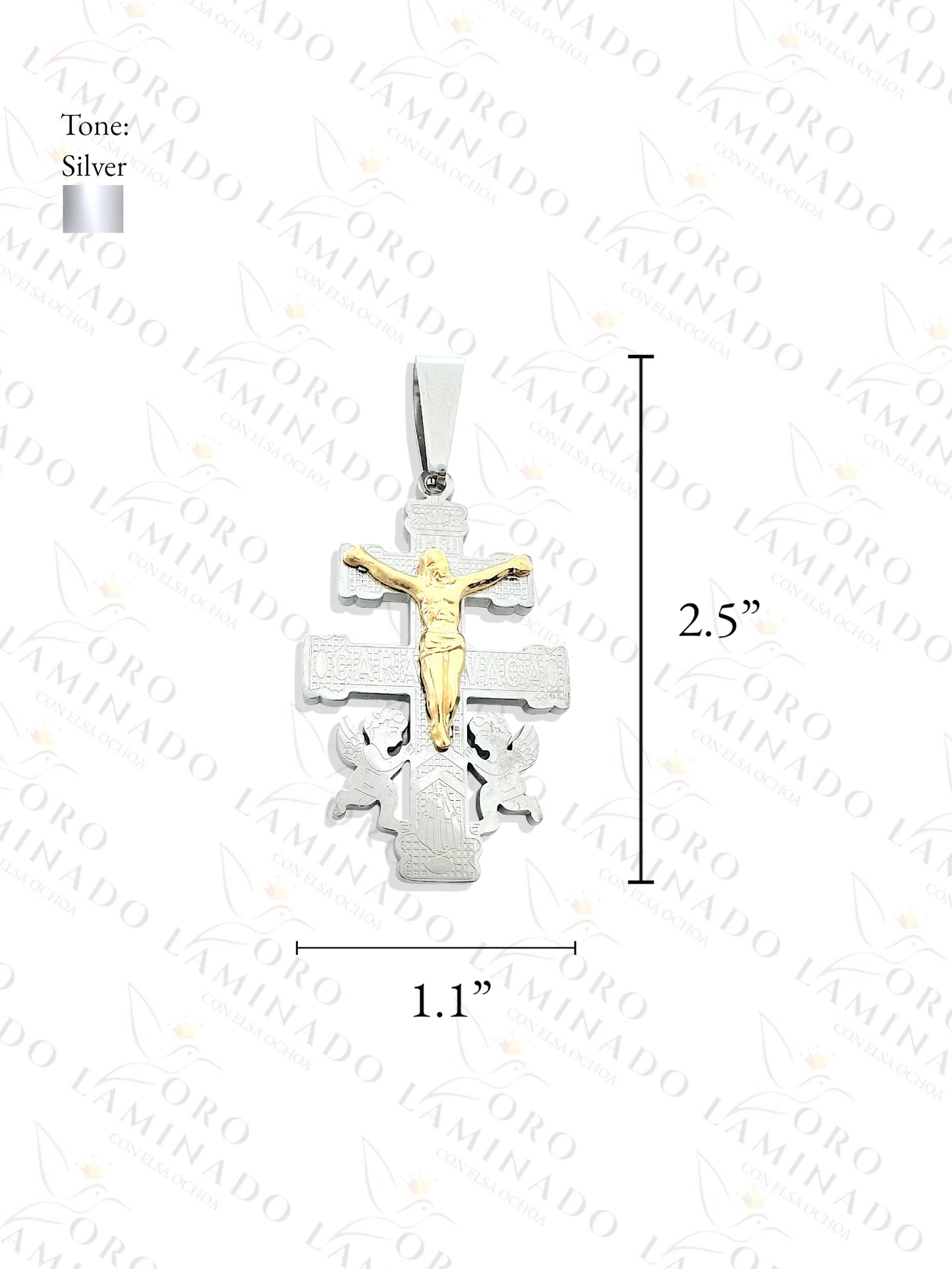 Silver Caravaca Cross Pendant Y339