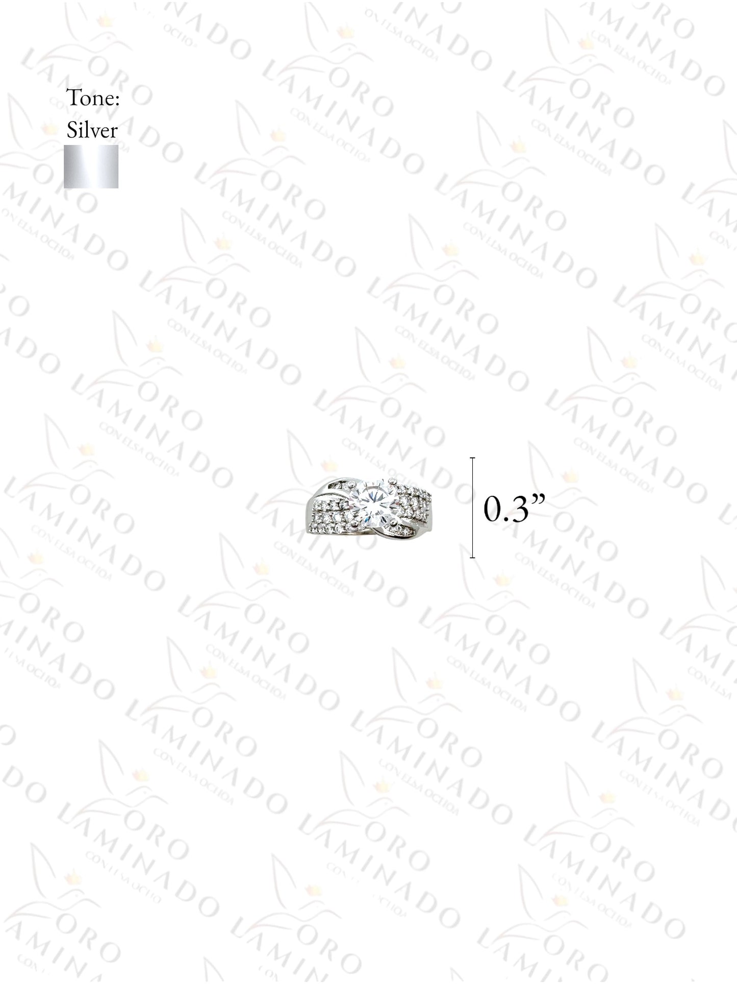 High Quality Silver Diamond Ring G474