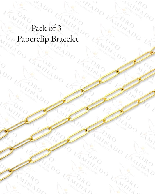 High Quality Paperclip Bracelet (Pack of 3) R216