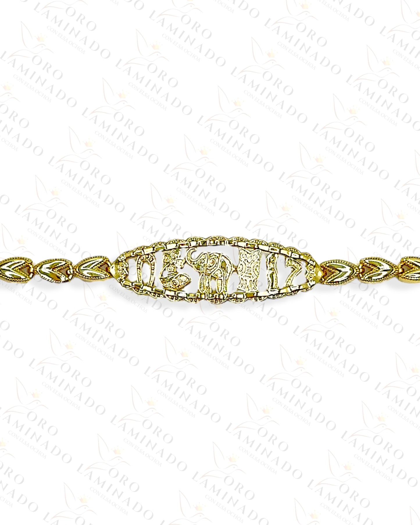 High Quality Seven Power Plaque Bracelet Y132