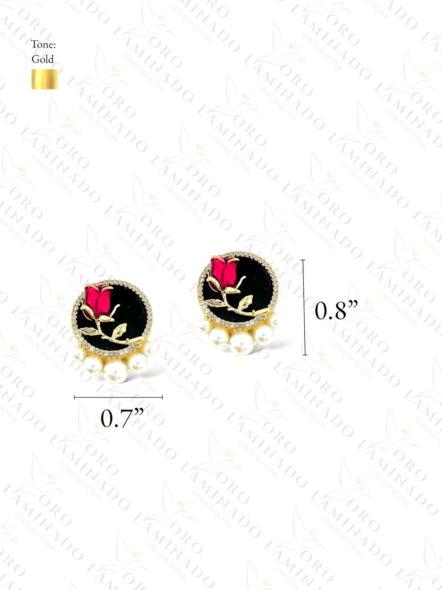 High Quality Rose Earrings C459