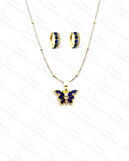 Exclusive High Quality Blue Butterfly Set C366