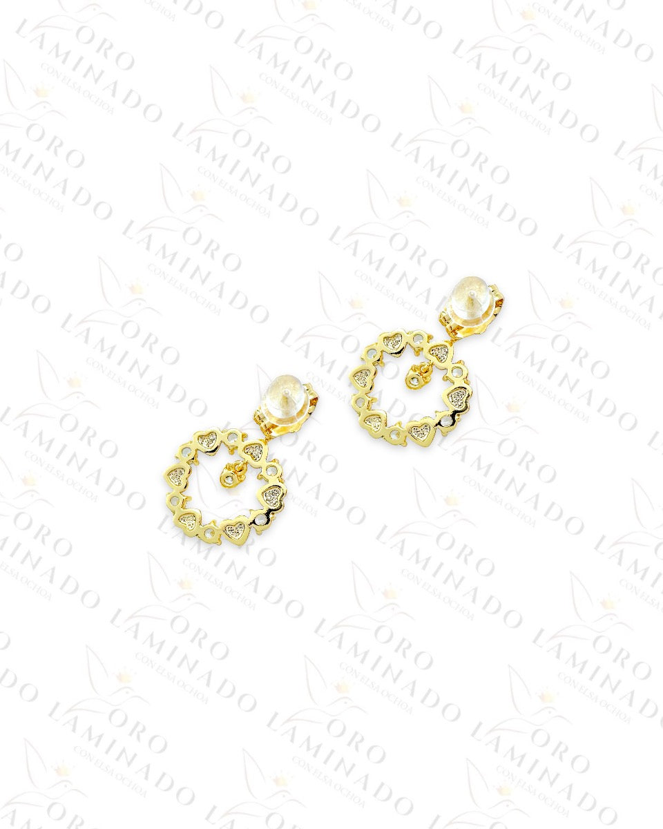 High Quality Heart Wreath Earrings  G417