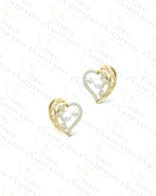 High Quality Heart Earrings R461