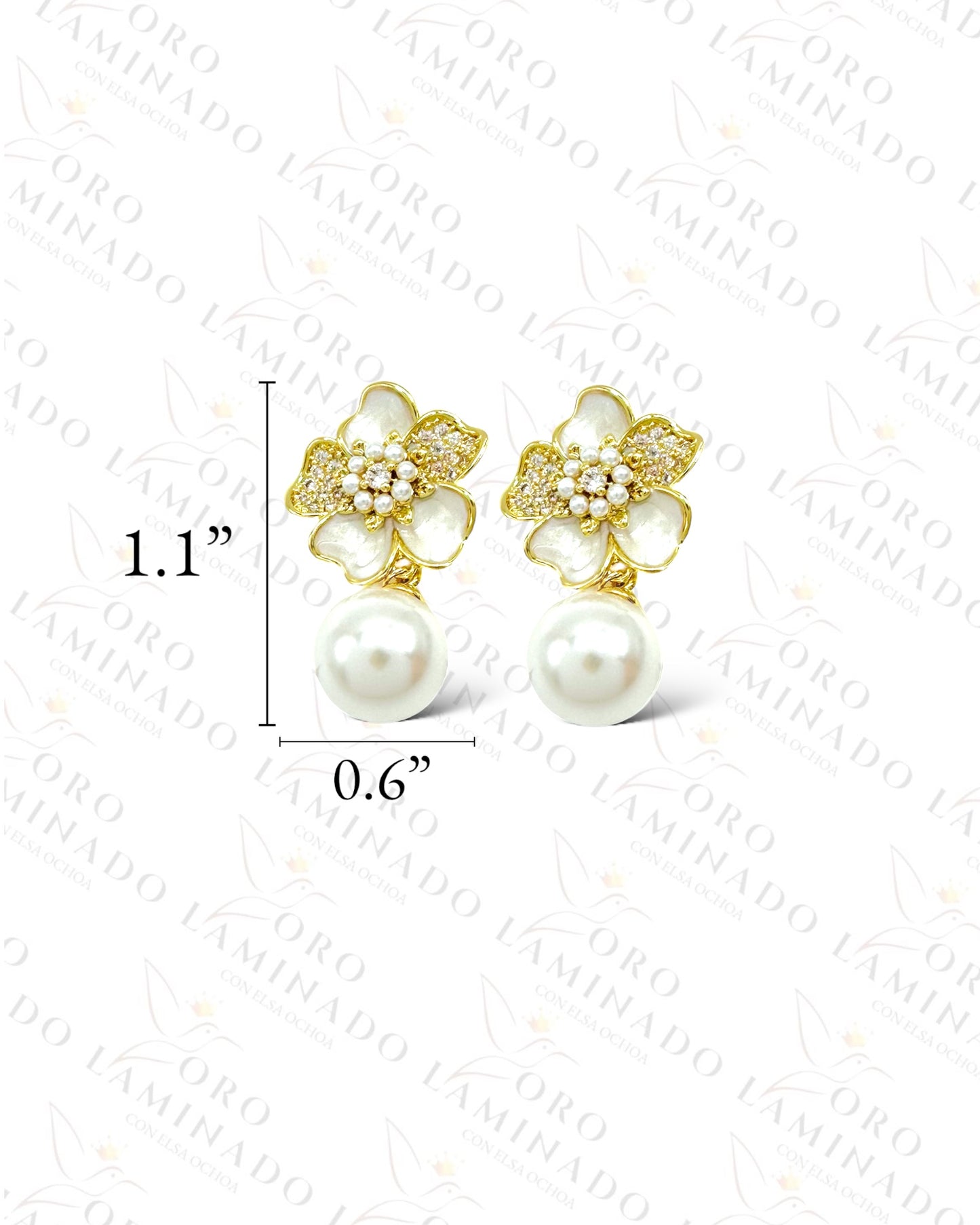 High Quality Pearl Flower Earrings G173