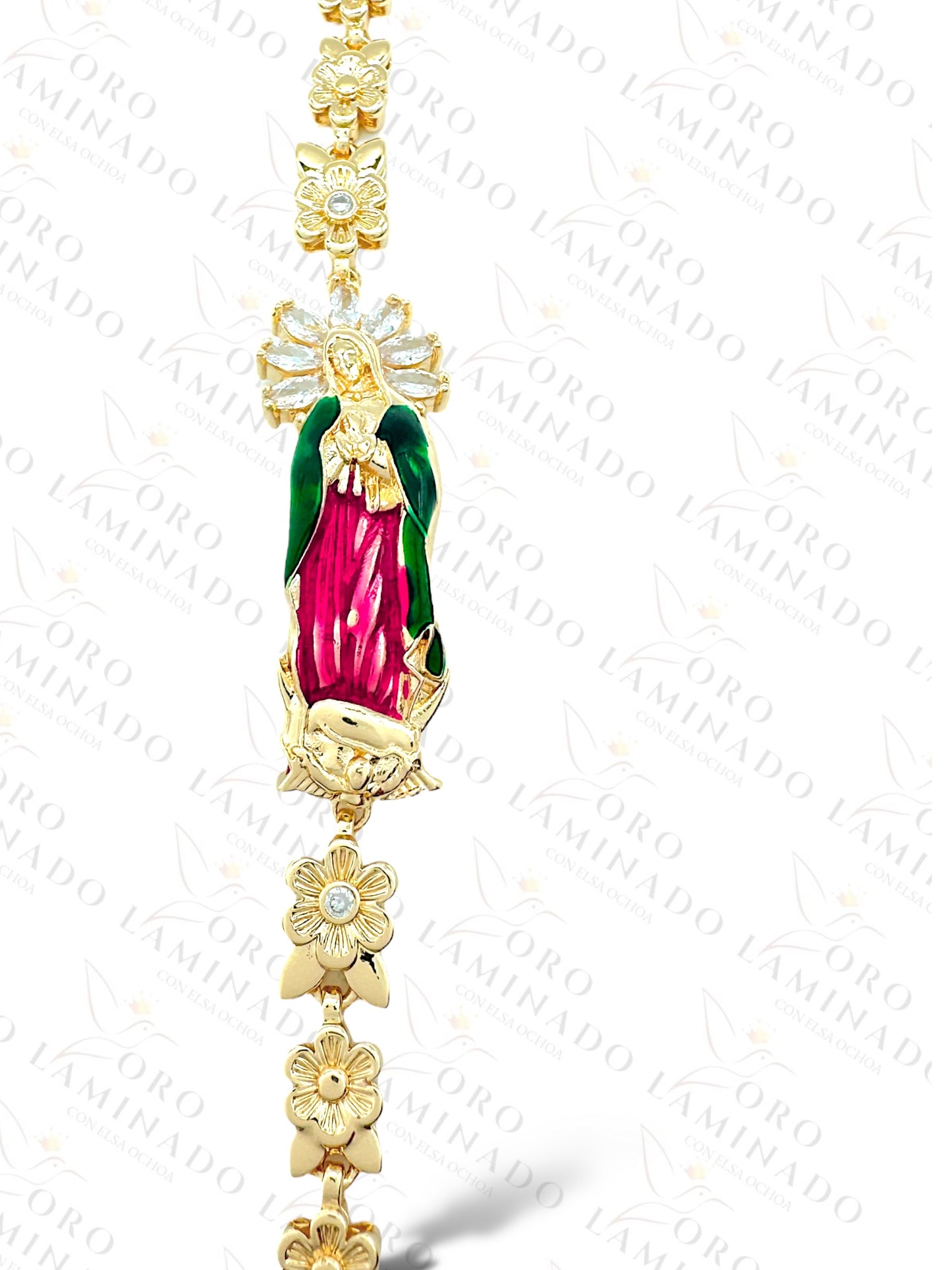 Virgen de Guadalupe Flower Bracelet R107