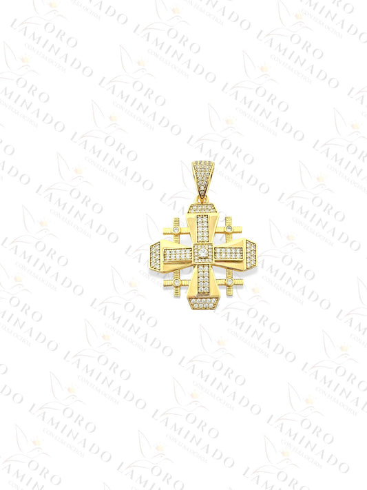 High Quality Cross Pendant with Stones C210