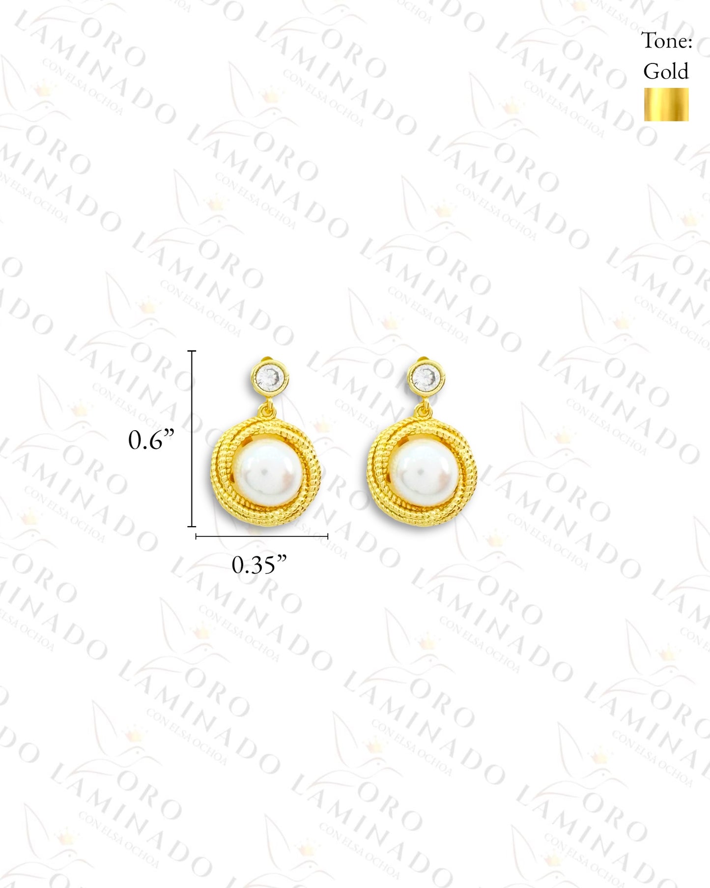 High Quality Pearl and Gold Earrings (Gold Filled) G275