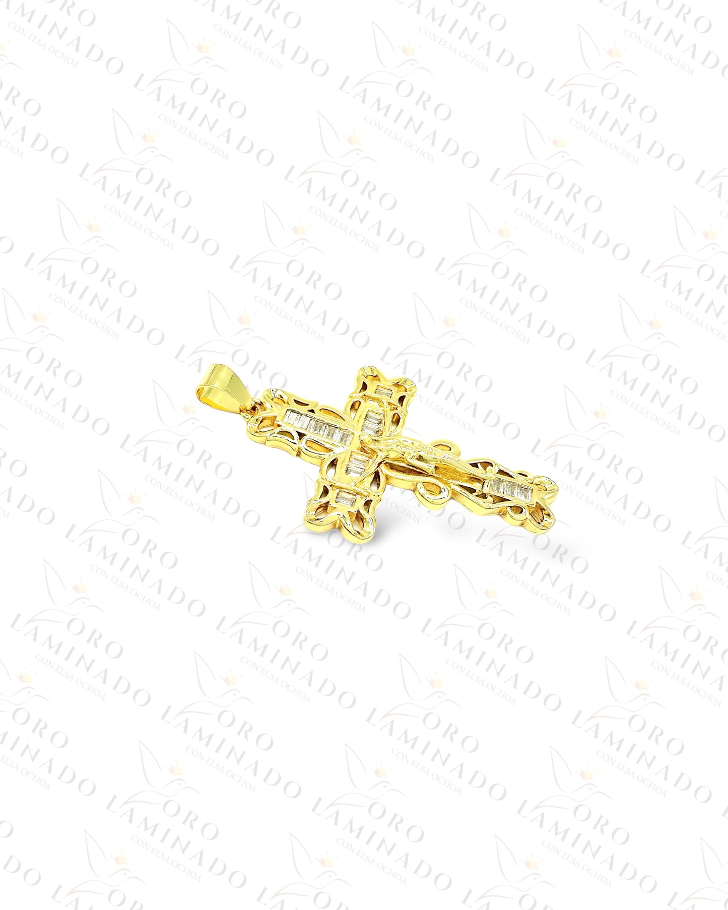 Crucifix with Stones Pendant C396