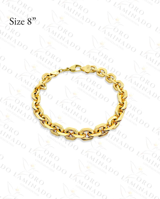 High Quality Gold Filled Chain Link Bracelet Y470