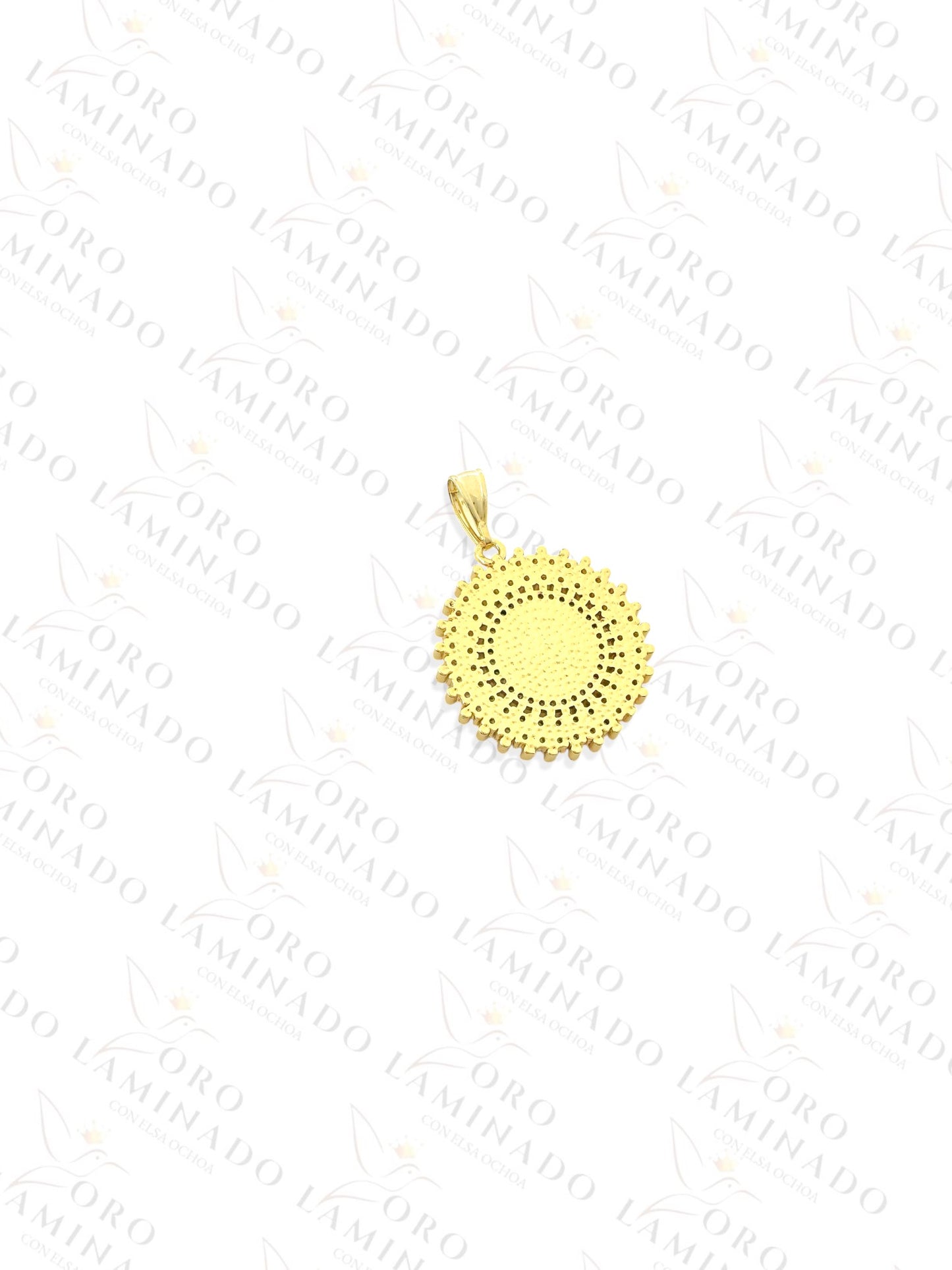 Gold Filled Round Cross Pendant B244