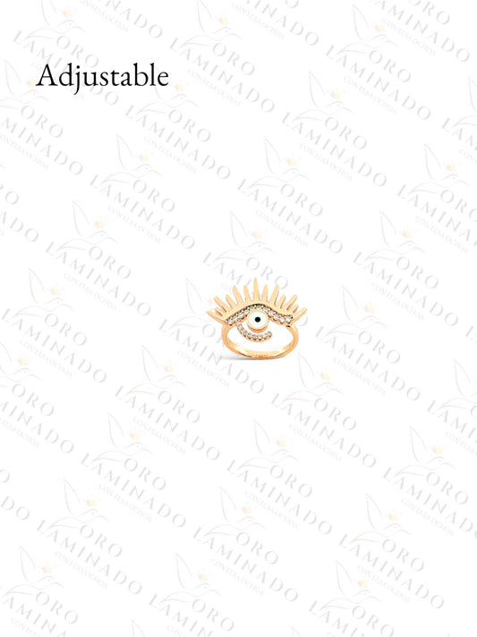 Gold Filled Rose Gold Eye Adjustable Ring (Gold Filled) B88