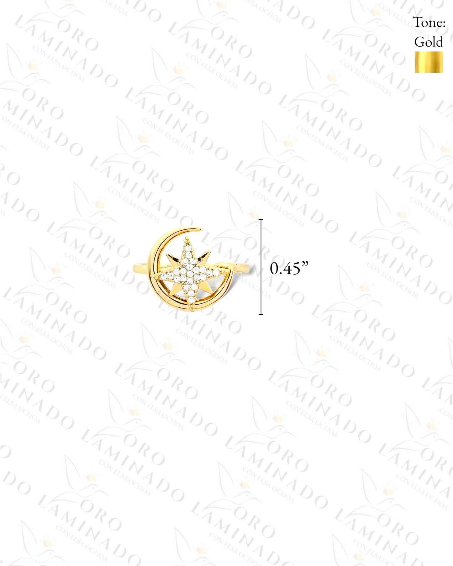 Adjustable Sparkling Northern Star Ring (Gold Filled) R308