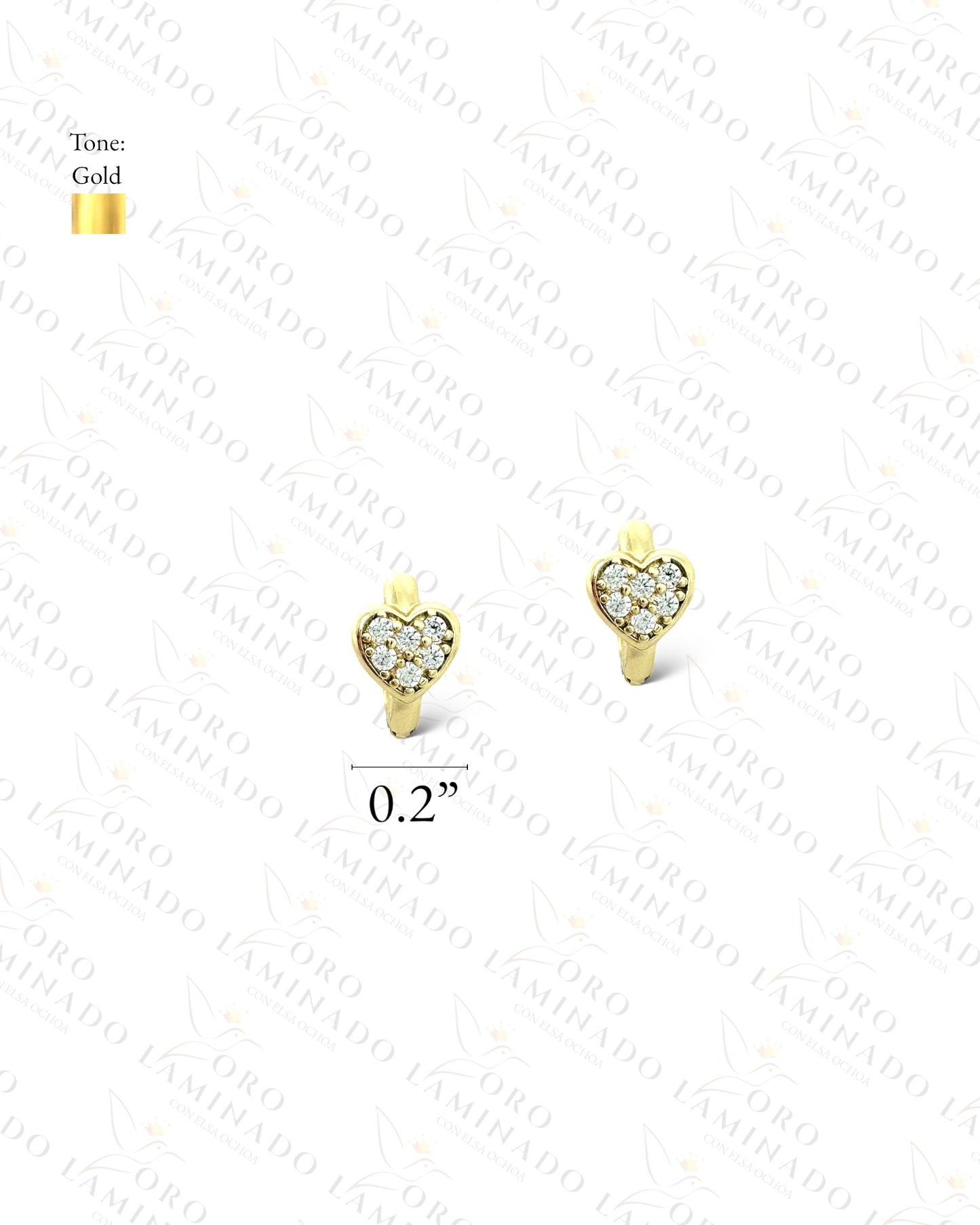 High Quality Small Heart Earrings G203