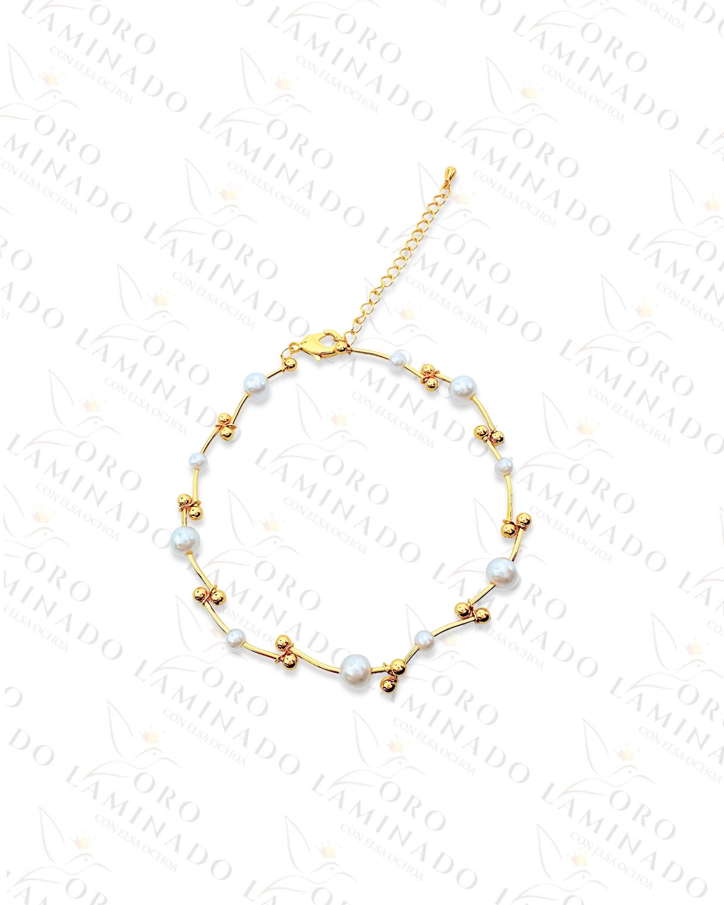 Gold Filled Pack of 6 Pearl Anklet G234