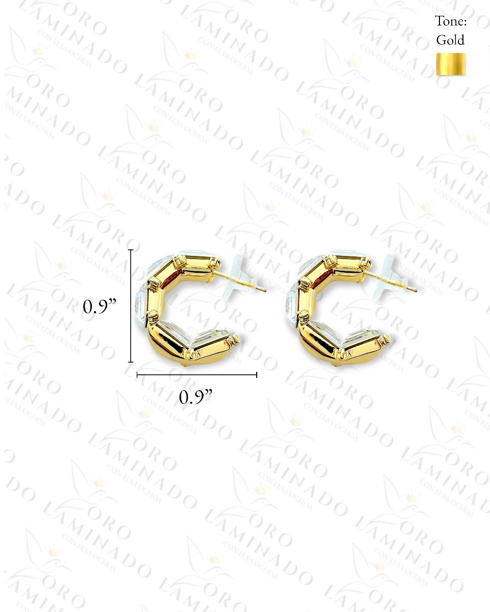 High Quality Crystal Square Earrings B465