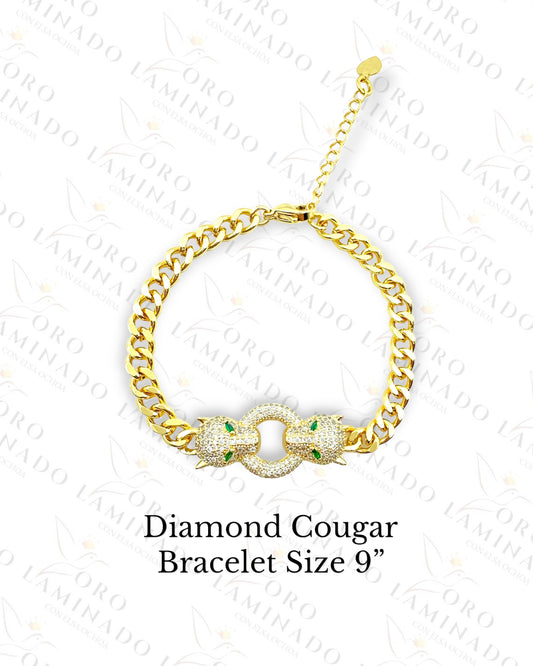 High Quality Diamond Cougar Bracelet C299