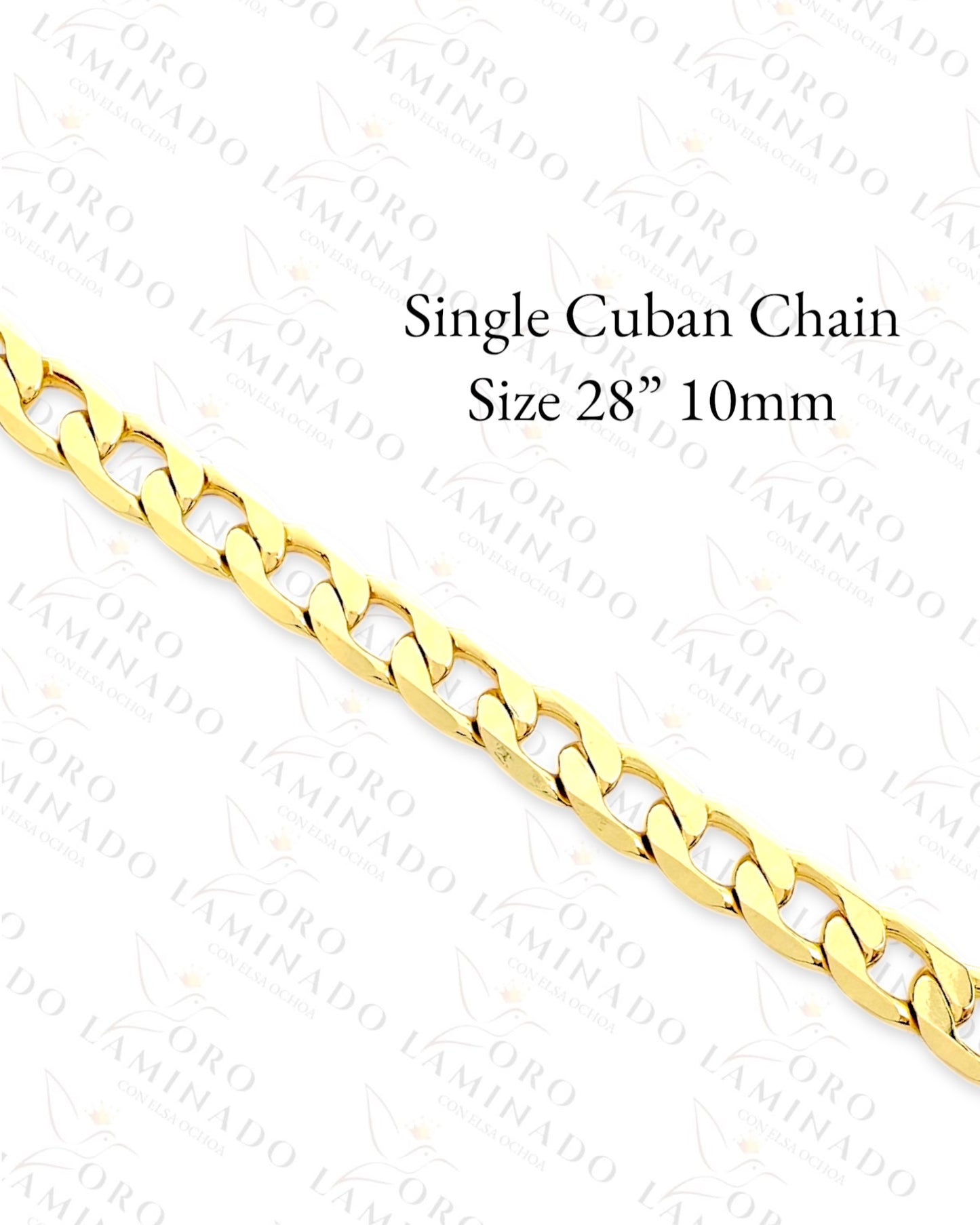 High Quality Single Cuban Chain Size 28” 10mm Y49