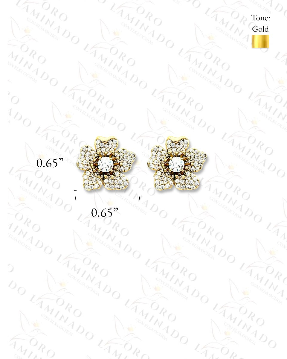 High Quality Gleaming Flower Earrings  C479