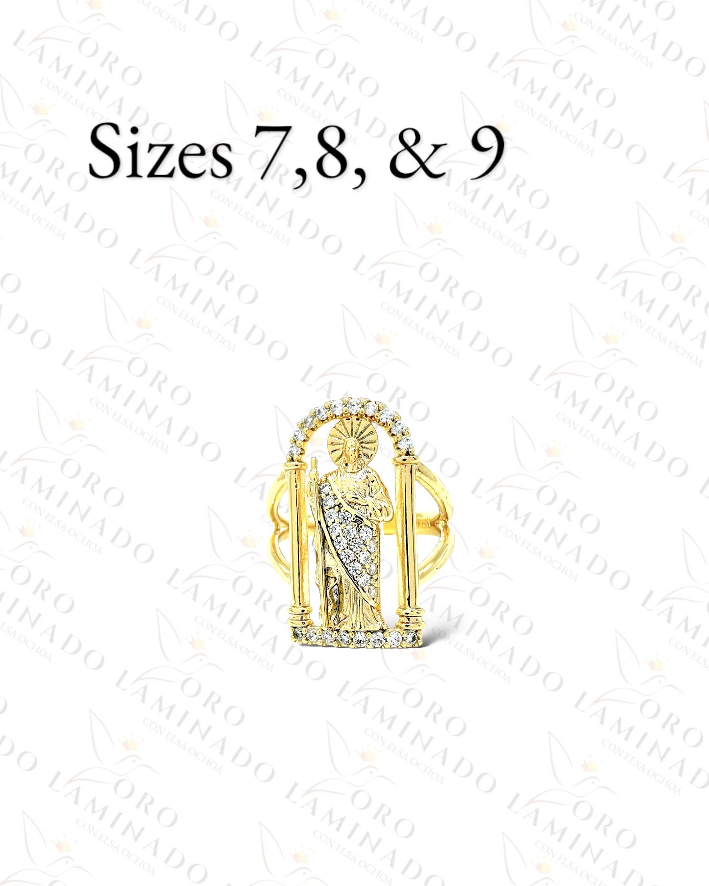 High Quality San Judas Gold Ring G457