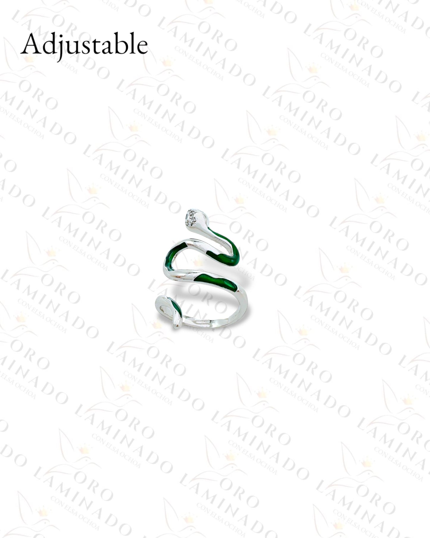 Adjustable Silver Snake Ring (Gold Filled) C357